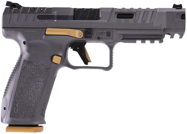 Canik SFx Rival 9mm Luger 10+1 5" Rival Gray Optic Cut/Serrated Steel Slide, Canik Grey Polymer Frame w/Picatinny Rail