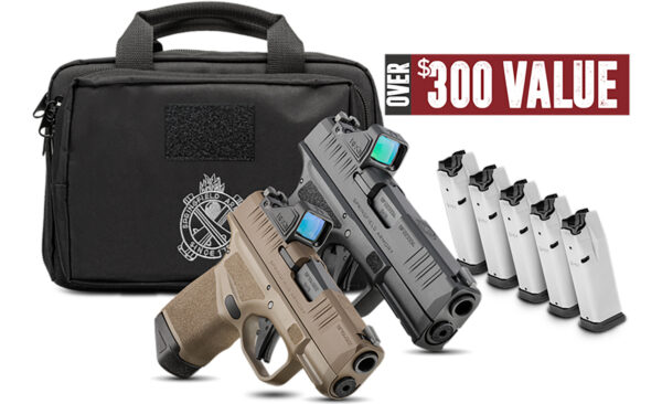 Springfield Armory Hellcat Pro OSP 9mm 10+1 3.70" Barrel, Viridian RFX-11 Green Dot, 5 Mags & Bag