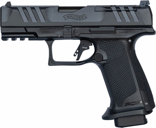 Walther Arms PDP F-Series Pro 9mm Luger 10+1 4" Optic Ready Steel Slide, Black Polymer Frame w/Picatinny Rail