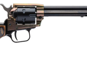 Heritage Mfg Rough Rider 22 LR/22 WMR 6 Shot, 6.50" Black Steel Barrel & Cylinder, Camo Laminate Grip, Hammer/Thumb Safety, Exposed Hammer